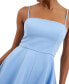 ფოტო #4 პროდუქტის Women's Whisper Straight-Neck Fit & Flare Mini Dress