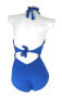 LAUREN RALPH LAUREN Womens Blue One-Piece Swimsuit Sz 8