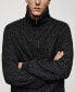ფოტო #7 პროდუქტის Men's Perkins Zip Neck Wool Sweater
