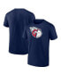 Фото #2 товара Men's Navy Cleveland Guardians Official Logo T-shirt