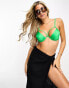 Фото #8 товара Boux Avenue mauritius padded mono wire bikini top in bright green
