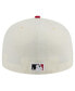 ფოტო #3 პროდუქტის Men's White Cincinnati Reds Evergreen Chrome 59Fifty Fitted Hat