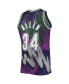 Фото #4 товара Men's Ray Allen Purple Milwaukee Bucks Hardwood Classics 2000 Hyper Hoops Swingman Jersey