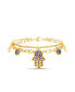 ფოტო #1 პროდუქტის Gold-Tone Hamsa Hand Evil Eye Charm Bracelet
