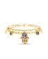 Gold-Tone Hamsa Hand Evil Eye Charm Bracelet