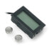 Panel thermometer with LCD display from -50 to 110 degrees Celsius and measuring probe - 5m