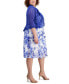 ფოტო #3 პროდუქტის Plus Size Lace Cardigan and Floral-Print Dress