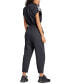 Фото #2 товара Women's Cotton Relaxed Tiro 3-Stripe Jumpsuit