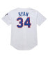 ფოტო #4 პროდუქტის Men's Nolan Ryan Nolan Ryan White Texas Rangers 1993 Cooperstown Collection Authentic Jersey