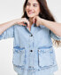Фото #3 товара Women's Denim Chore Jacket, Created for Macy's