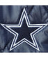 Фото #5 товара Women's Navy Dallas Cowboys Charlotte Full-Zip Hoodie Puffer Jacket