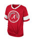 ფოტო #3 პროდუქტის Big Girls Crimson Alabama Crimson Tide Tomika Tie-Front V-Neck T-shirt