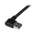 Фото #3 товара StarTech.com 1m Black SuperSpeed USB 3.0 Cable - Right Angle A to B - M/M - 1 m - USB A - Micro-USB B - USB 3.2 Gen 1 (3.1 Gen 1) - Male/Male - Black