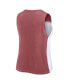 ფოტო #3 პროდუქტის Women's Garnet/White Florida State Seminoles Colorblock High Neck Tank Top