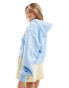 Sixth June zip through hoodie in blue