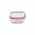 Set of lunch boxes Bergner Q4052 Squared Borosilicate Glass (3 pcs)