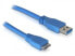 Фото #1 товара Delock Micro USB 3.0 - 3m - 3 m - USB A - 5000 Mbit/s - Blue
