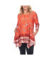 Фото #1 товара Women's Plus Size Victorian Print Tunic Top with Pockets