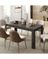 Фото #2 товара 63 Inch Rectangular Modern Dining Kitchen Table for 6 People