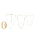 ფოტო #3 პროდუქტის Women's Gold-Tone Bracelet Watch 34mm & 3-Pc. Necklace Gift Set