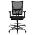 Hercules Series Big & Tall 400 Lb. Rated Black Mesh Drafting Chair With Adjustable Arms