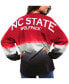 Women's Red NC State Wolfpack Ombre Long Sleeve Dip-Dyed T-shirt