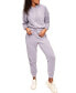 ფოტო #1 პროდუქტის Dorothea Women's Sherpa Sweatshirt & Pant Loungewear Set