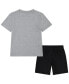 ფოტო #2 პროდუქტის Toddler Boys Just Do It T-shirt and Shorts, 2 Piece Set