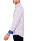 Фото #3 товара Men's Regular-Fit Non-Iron Performance Stretch Star Geo-Print Button-Down Shirt