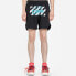 Фото #3 товара OFF-WHITE 字母网眼短裤 男款 黑色 / Шорты Casual Shorts OFF-WHITE OMCI005R201010041001