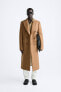 Wool blend long coat