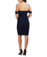 Фото #2 товара Women's Ruched Off-The-Shoulder Dress