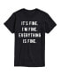 ფოტო #1 პროდუქტის Hybrid Apparel Trendy Juniors Its Fine Graphic Tee