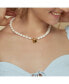 Фото #3 товара Secret Summer Cultured Pearl Lock Pendant Necklace