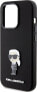 Karl Lagerfeld Karl Lagerfeld KLHCP15XSMHKNPK iPhone 15 Pro Max 6.7" czarny/black Silicone Ikonik Metal Pin