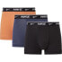 NIKE Boxers 3 units Hot Curry / Thunder Blue / Black, M - фото #1