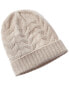 Фото #1 товара Hannah Rose Chunky Cable Cashmere Hat Women's Brown