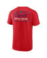 Men's Red Montreal Canadiens Original Six Label T-shirt