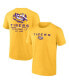 Фото #1 товара Men's Gold LSU Tigers Game Day 2-Hit T-shirt