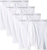 Hanes 300825 Core Cotton Platinum Boxer Briefs 4-Pack Underwear White Size M