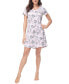 ფოტო #1 პროდუქტის Women's Short sleeve Combo Sleepshirt Nightgown