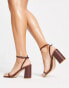 Фото #8 товара RAID Wide Fit Molika mid heel sandals in dark brown