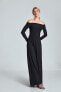 Фото #4 товара Платье длинное с рукавами Figl Sukienka M707 Черное
