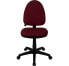 Фото #3 товара Mid-Back Burgundy Fabric Multifunction Swivel Task Chair With Adjustable Lumbar Support