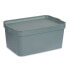 Фото #3 товара Хозяйственный товар для хранения вещей Kipit Контейнер для хранения с крышкой Серый Пластик 7,5 L 21 x 14,2 x 32 cm (12 штук)