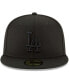 Фото #4 товара Men's Black Los Angeles Dodgers Primary Logo Basic 59FIFTY Fitted Hat