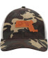 ფოტო #3 პროდუქტის Men's Camo Massachusetts Icon Woodland State Patch Trucker Snapback Hat