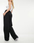 Фото #8 товара Stradivarius wide leg jogger in black