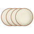 Фото #1 товара Potter Terracotta Melaboo 4-Pc. Dinner Plate Set