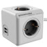 Allocacoc 1407/DEEUPC - 3 m - Type F - Grey - White - 4 AC outlet(s)